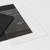 25 x Originele acryl trouwkaart - Trouwkaarten Trouwen