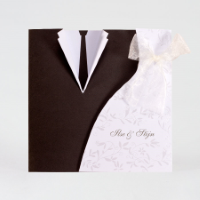 Originele trouwkaart trouwjurk en trouwpak | Buromac 103055