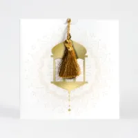Pocketfold trouwkaart Arabische stijl met goudfolie - Trouwen (proefdruk)