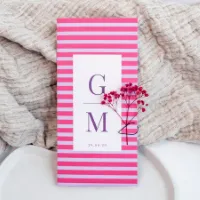 Pocketfold trouwkaart colorblocking met streepjes (met droogbloemen*) - Trouwen (proefdruk)