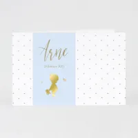 Schattig geboortekaartje met silhouet jongen en stipjes | Buromac 589054 (proefdruk)