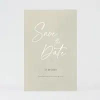 Stijlvolle save the date Trouwen (proefdruk)