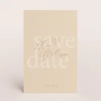 Stijlvolle save the date kaart met jullie namen - Trouwen (proefdruk)