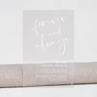 Transparante trouwkaart acryl met hippe lettertypes - Trouwen (proefdruk)