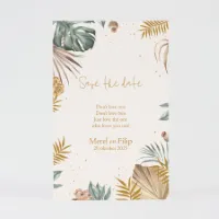Tropisch save the date kaartje