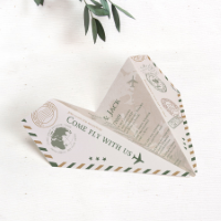 Trouwkaart papieren vliegtuig - Trouwkaarten Trouwen (proefdruk)