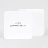 Vierkante drieluik kaart afgeronde hoeken mat papier - Eigen ontwerp (proefdruk)