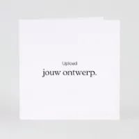 Vierkante eigen ontwerpkaart dubbel op mat papier (proefdruk)