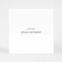 Vierkante enkele eigen ontwerpkaart van mat papier (proefdruk)