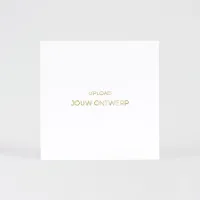 Vierkante kaart met rechte hoeken en folie - Eigen ontwerp (proefdruk)