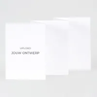 Vijfluik kaart voor eigen ontwerp glanzend papier (proefdruk)