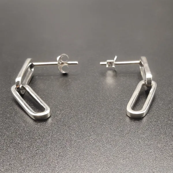 Lina – Fijne Fairtrade Zilveren Schakeloorbellen