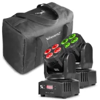 BeamZ MHL36 moving head set van 2 inclusief tas