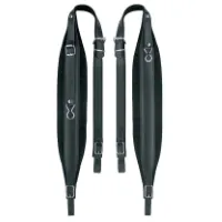Boston 80-L-LV Accordeonriemen, 96-120 bas, 8cm breed, nerfleer en velours