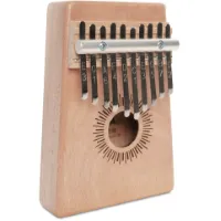 Cascha HH 2145 Kalimba Mahogany 10 met beschermhoes