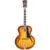 D'Angelico Excel Style B Dark Iced Tea Burst semi-akoestische gitaar met deluxe hardshell koffer