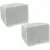 DAP Xi-3 4 inch installatiespeaker wit (set van 2)