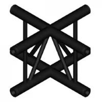 Duratruss DT 32/2-C41VX black X-koppelstuk 90 graden verticaal