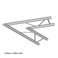Duratruss DT 32 C20H-L60 60 graden hoek 1m horizontaal
