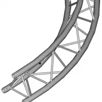 Duratruss DT 33/2 cirkelonderdeel 3 meter 90 graden