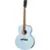 Epiphone Modern Collection J-180 LS Frost Blue elektrisch-akoestische westerngitaar met koffer