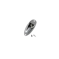 Fazley 10708 jack plate voor ST-stijl gitaar chrome