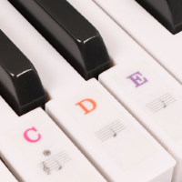 Fazley KeyNote Sheet 88 muzieknoten-stickers voor piano en keyboard