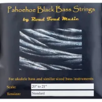 Kala Pahoehoe Black Bass Strings snarenset voor bas-ukelele