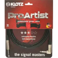 Klotz Pro Artist gitaarkabel jack 2p - jack 2p recht-haaks 3 meter
