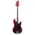Lakland Skyline 44-64 Custom Candy Apple Red Gloss elektrische basgitaar