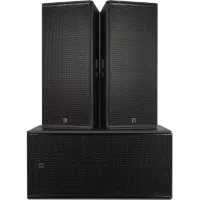 RCF 2x NX 985-A + SUB 8008-AS stereo speakersysteem