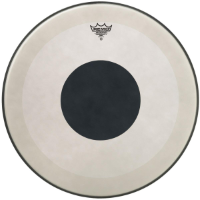 Remo P3-1122-10 Coated Powerstroke 3 Black Dot 22 inch