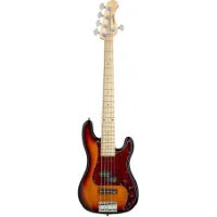 Sadowsky MetroLine 21-5 Hybrid Ash 59 Burst Transparent High Polish 5-snarige elektrische basgitaar