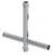Showgear T-Downrigger voor F-truss, zilver