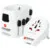 Skross 1302539 driepolige wereldreisadapter met USB-poort