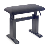 Stagg PBH780 BKP VBK pianobank hooggl. zwart met velours zitting