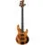 Sterling by Music Man StingRay Ray34 HH Poplar Burl Amber elektrische basgitaar met deluxe gigbag