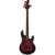 Sterling by Music Man StingRay Ray34 Poplar Burl Dark Scarlet Burst Satin elektrische basgitaar met gigbag
