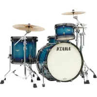 Tama MA32CZBNS-MEB Starclassic Maple Molten Electric Blue Burst 3d. shellset black nickel hardware