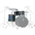 Yamaha JLHP6F3UIS Live Custom Hybrid Oak Ice Sunburst 3d. tom set