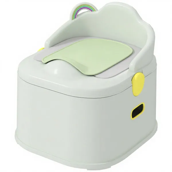 3-in-1 Kinderpotje – Potjestrainer, Toiletstoel & Opstapje – Grijs – Met Afneembaar Potje & Kunstleder Zitting