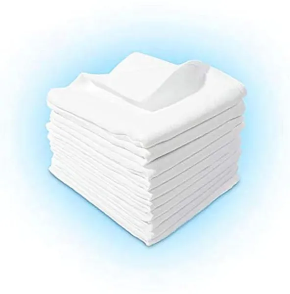 30 Stuks Katoenen Luiers en Spuugdoeken 60x80 cm Wit