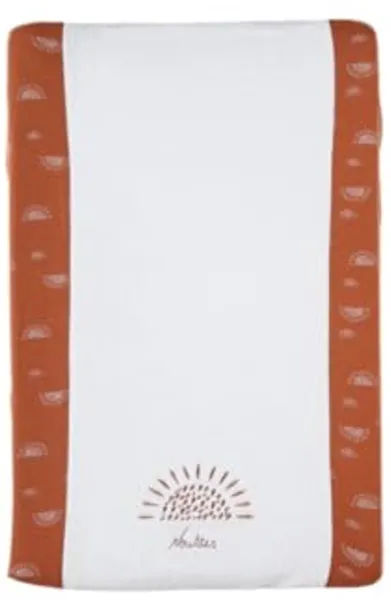 Aankleedkussen met overtrek - Babou & Kendi - zon - karamel en ecru