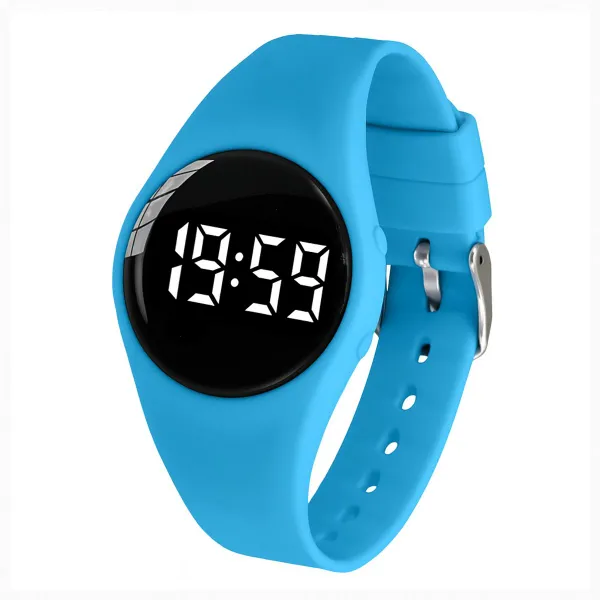 Herinneringshorloge medicatie of plaswekker - USB oplaadbaar - countdown timer - 15 alarmen - Blauw -rond