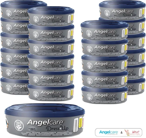 Angelcare DressUp Navulverpakking Luieremmer - 24 ROLLEN + E-Book