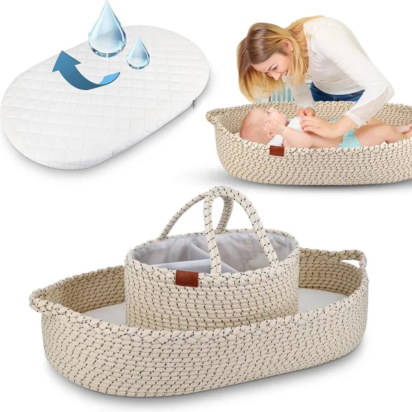 ApexArte® Verschoonmand - Verschoonkussen - Luiermand - Mozesmand