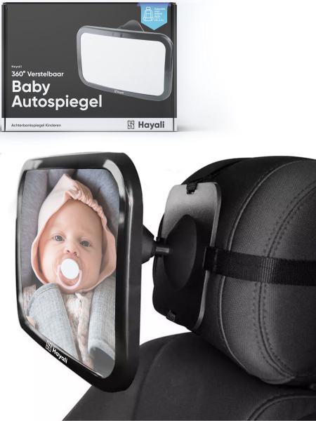 geweer Bewijzen bord Achterbankspiegel voor baby's, autospiegels, babyzitje, veiligheid  universele pasvorm, dubbele riemen met 360° draaibaar- Babyautospiegel -  100% onbreekbare achteruitkijkspiegel voor uw achterbank - kopen | Baby /  Geboorte