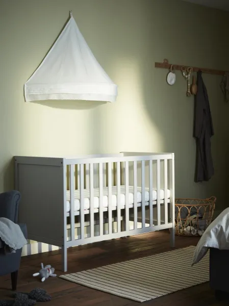 Eigenwijs Verdeelstuk Reciteren Baby Bedhemeltje - Wit - 100% Polyester - Uni Hemeltje - Klamboe - Ledikant  - Wieg - Baby Sluier - kopen | Baby / Geboorte