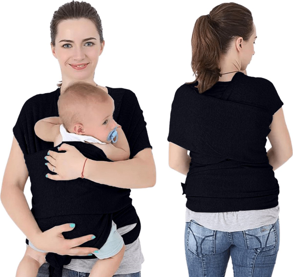 Draagdoek Rekbaar Zwart - Draagdoeken - Draagzak kopen | Baby Geboorte