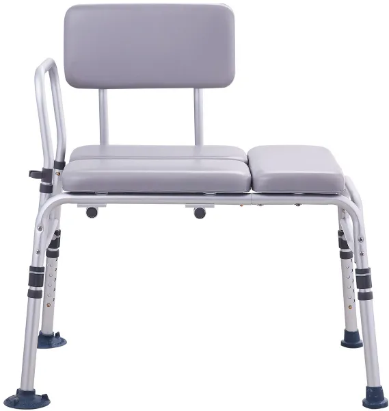 Badbank – Transferbank – Douchebank – Badzitje – Badstoel – Verstelbare Zithoogte – Lichtgewicht Aluminium Met Gewatteerde Zitting